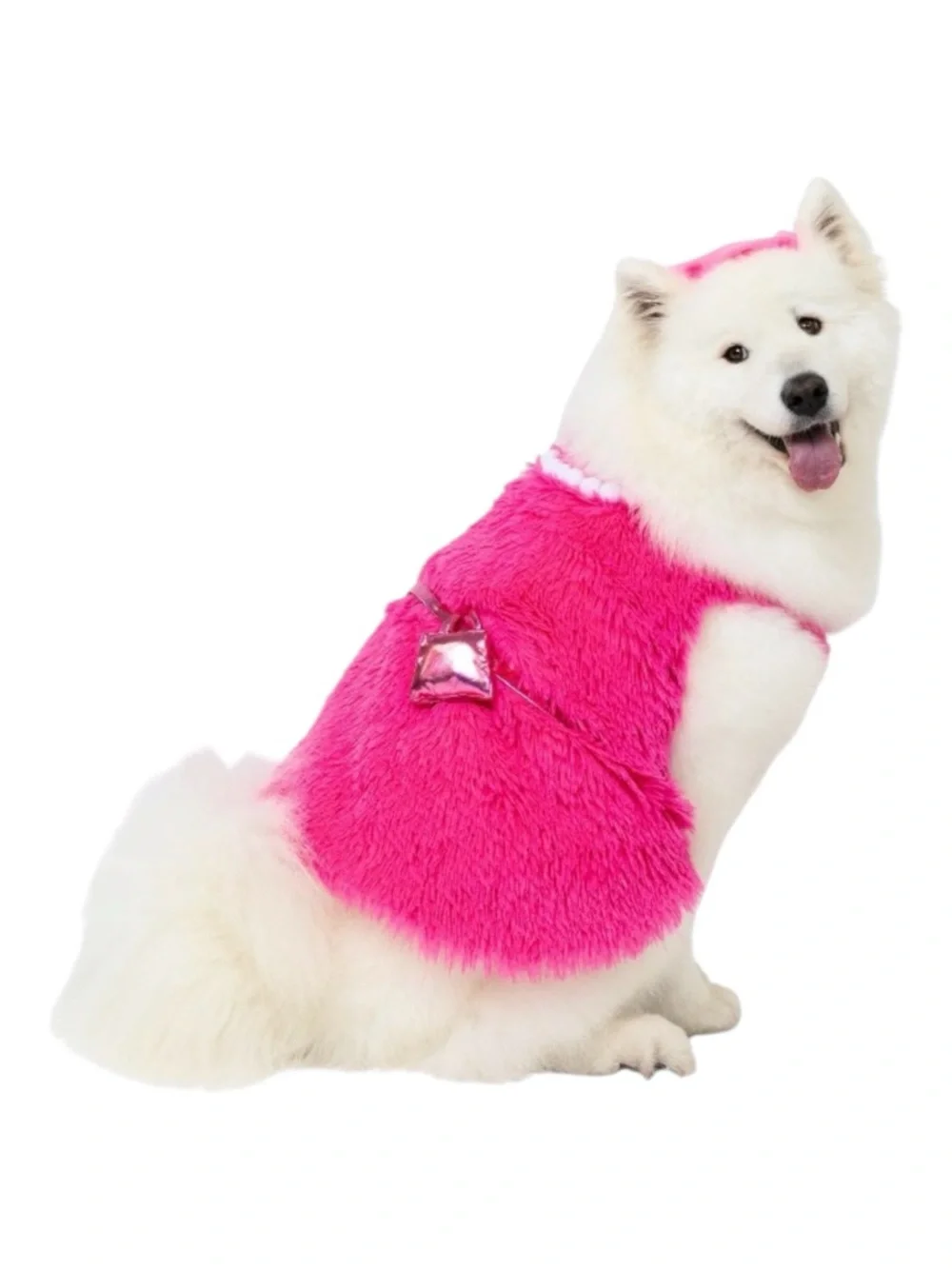 Vibrant Life Halloween Paw-risian Costume for Dogs In Pink